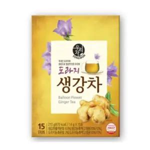 루리점빵 도라지생강차 15개입 국산도라지차 사무실차 진저에이드