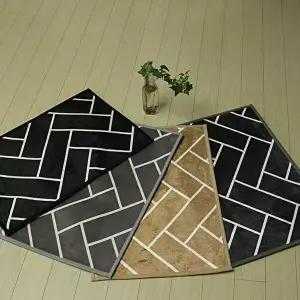 [리앤데코]고품질 헤링본 발매트 40x60cm 워셔블러그 거실카페트 포인트러그 W4960EA