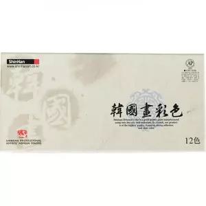 동양화물감 20ml 12색 동양화붓 민화 물감 미술용품