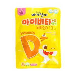 뼈건강 비타민D 아이비타D+아연 어린이 복숭아맛 10개