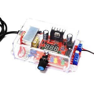 LM317 조절 가능한 전원 공급 DIY ~ 디스플레이가 연습 및 모듈, 있는 키트, 전자 AC-DC 발생기 납땜 110V PEMENOL 신호 LED 학습용 1.25V-12V 전압 키트