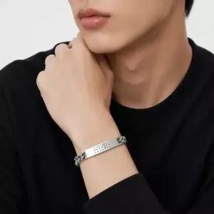 메종마르지엘라 썸머블프 SM6UY0049 SV0235 954 MM6 인그레이빙 넘버링 로고 체인 팔찌