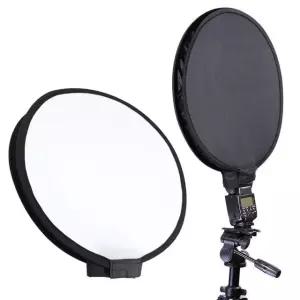 카메라 플래시 스트로보 소프트박스 조명 디퓨져 40cm LED 라이트 (WF1AB44)