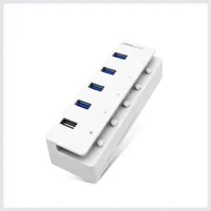 IPTIME USB 3.0 4포트 USB 허브 충전포트1개 충전포트1개 (W62E956)