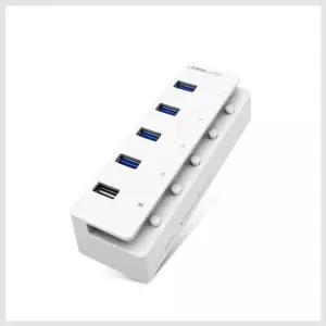 IPTIME USB 3.0 4포트 USB 허브 충전포트1개 충전포트1개 (W62E956)