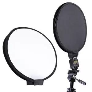 카메라 플래시 스트로보 소프트박스 조명 디퓨져 40cm LED 라이트 (WF1AB44)