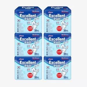 애견 엑셀런트배변패드 초대형 20매X6개 강아지화장실 애견패드 반려견패드 (W66E7D1)