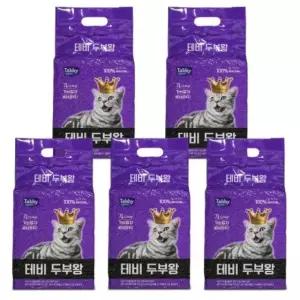 테비 두부왕 가는입자7L 베이비파우더X5개(1박스) 모래베스트 (WF0BF97)