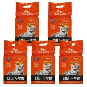 테비 두부왕 가는입자7L 오리지날X5개(1박스) 모래베스트 모래가격비교 (WF0BF9A)