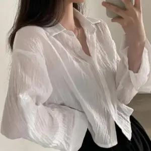 블라우스 시스루 셔츠 루즈핏 가디건 봄가디건
