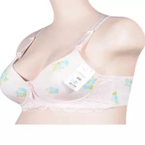 로맨틱 노와이어 임부용 수유 면 위생브라 산모속옷