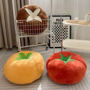 과일 야채 시리즈 쿠션 42cm 토마토 버섯 봉제인형 침대 소파 등쿠션