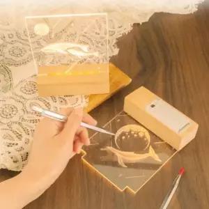 ( )DIY 무선 아크릴 미니 수면등 무드등 조명 만들기