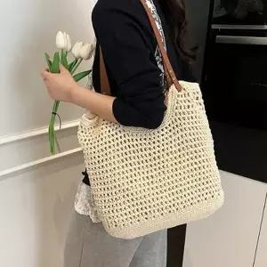 여성 데일리 여름 시스루 라탄 숄더백 UN-2415