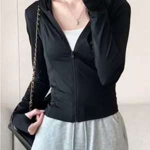 데일리 슬림핏 후드집업 여름 긴팔 헬스복 아웃도어