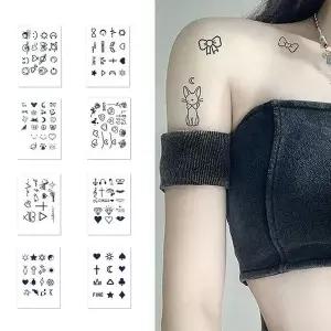 손목 손가락 미니 패션 포인트 타투 포인트타투 패션타투 타투스티커 (WE90D83)