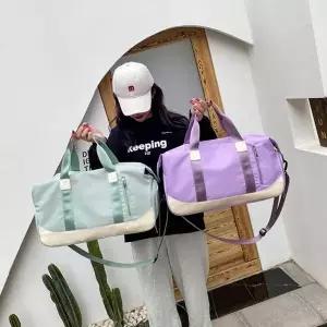 파스텔컬러 헬스가방 신발수납분리 여행가방 보스턴백 가방 보스턴백 헬스백 (WA0B758)