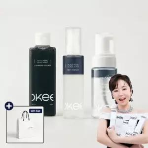 오키뷰티 최강희 흑진주 흑효모 클렌징 1개 +마이크로바이옴 액티브 스킨 에센스 1개 +흑진주 미스트 1개