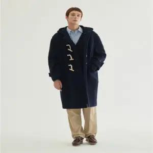 커버낫 CO2504CT01DN 오버핏코트 겨울자켓 울 후드 더플코트 Dark Navy 5480463