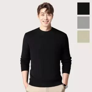 남자 긴팔 니트티 간절기 소프트 기본 무지 스웨터 가을니트 라운드니트 (WD280FE)