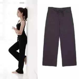 고품질 여성 필라테스 운동 데일리 홈웨어 기본 요가 팬츠 (W7F493C)
