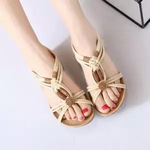 여성 트렌드한 뒷밴딩 스트랩 샌들 (WF20C8A)