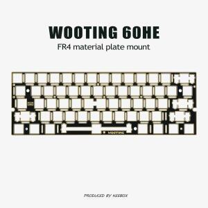 Keebox Wooting60 HE FR4 탄소 섬유 포지셔닝 플레이트 장착 키보드 DIY