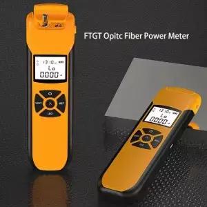 FTGT 새로운 광 파워 미터 G10 고정밀 충전식 배터리 FTTH 광섬유 플래시 라이트 포함 OPM FC/SC/ST