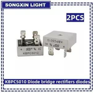 KBPC 다이오드 브리지 정류기 5010 전력 전자 부품 50A 1000V 2PCs/로트