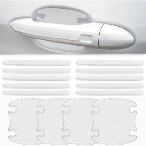 14PCS 차량 도어 프로텍터, 후방 충돌 방지 범퍼 트림 가드 스티커, 대부분의 핸들을 위한 범용 스크래치 스티커 유니버설