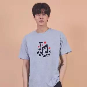 키밍 음표 포인트 반팔티 여름 데일리 그래픽반팔티 단체반팔티 재밌는그래픽 (W7A0293)