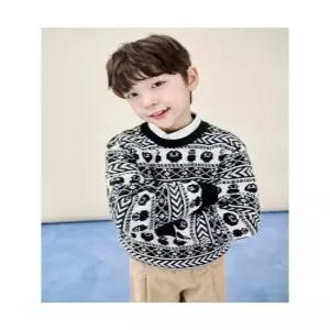 빈폴 키즈 푸즈예티 페어아일 풀오버 니트 블랙 BI5Y51U025 아동 유아티셔츠 5