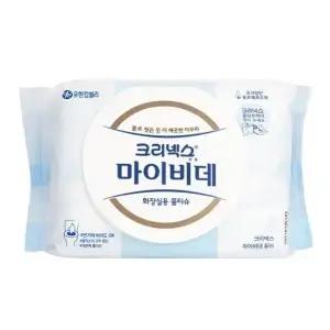 유한킴벌리 크리넥스 마이비데 퓨어 캡 50매x12팩