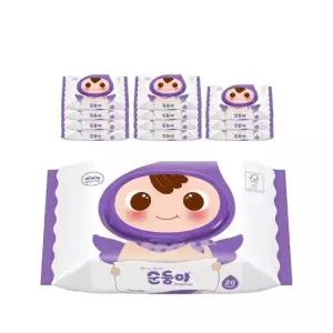 순둥이 프리미엄 엠보싱 아기물티슈 휴대용 캡형 20매 12팩 (cE휴12)