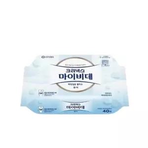 () 크리넥스 무색무향 마이비데 퓨어 리필 40매 16팩