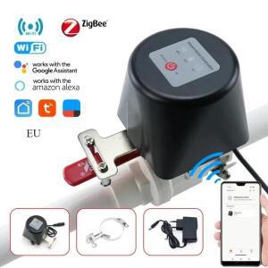 자동화 Tuya WiFi 워터 밸브 Zigbee 가스 차단 컨트롤러 지원 Alexa Google Assistant 스마트 무선 제어 Li