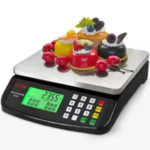 대형 디지털 40kg/88파운드 스테인리스 스틸 가격 계산 저울 제빵용 LCD 디스플레이와 함께 제공되는 델리