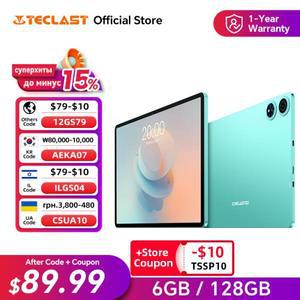 안드로이드 15 Teclast P50 AI 태블릿 11인치 90Hz 화면 AllWinner A733-AI 옥타 코어 6GB 128GB LPDDR5 Wi
