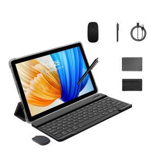 PRITOM 10.1인치 2-in-1 Android 15 태블릿(키보드 포함), 8GB RAM(4+4), 128GB 저장 공간, 1TB 확장 가능,