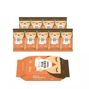 크리넥스 콧물전용물티슈 20매x10개