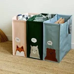 다용도 타포린 백 세트-01 Animal 플래너 앨범 필통 노트