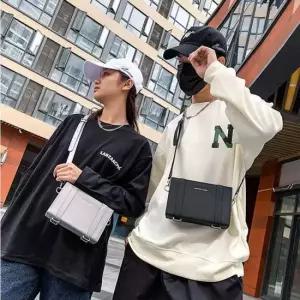남녀공용 스퀘어크로스백 커플 캐리어크로스백 4컬러