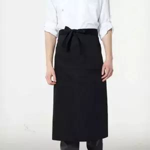 주머니 수납 식당 업소 종업원 직원 앞치마 블랙 조리복