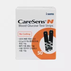 케어센스N 혈당 시험지 50매 caresens 당뇨 측정 검사지 아이센스 측정지 체크지