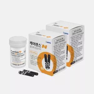 [최신제조] 케어센스N 혈당시험지 100매 당 당뇨 아이센스 검사지 체크지 혈당지