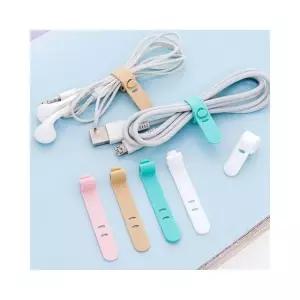 고품질 케이블 선정리밴드 타이 4P 이어폰홀더 이어폰선정리 이어폰줄감개 (WE6F255)
