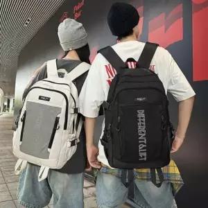 학생 가방 배낭 전면 메쉬 포켓 스트랩 캐주얼 백팩