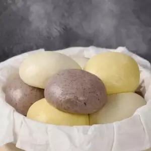 [안흥찐빵] 순우리밀 찐빵 3종 세트(백미찐빵 10개+단호박찐빵 5개+흑미찐빵 5개) x 3세트
