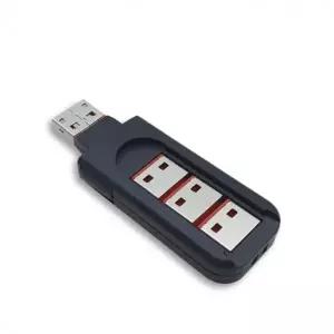 USB포트 잠금장치 A타입 커넥터 4개 포함 1세트 빨강