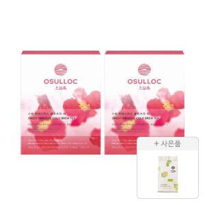 스윗 히비스커스 콜드브루 티 20입, 2개 + 증정(그린티웨하스 100g, 1개)